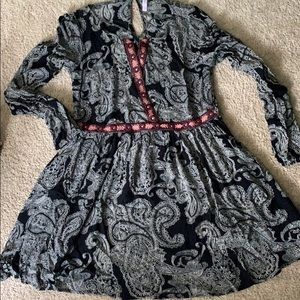 Boho long sleeve dress